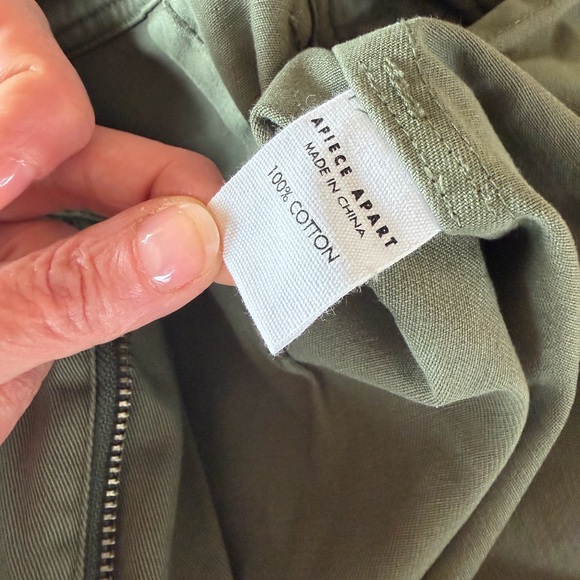 NWOT Apiece Apart Sage Green Cotton Classic Merida Pants - Picture 8 of 9